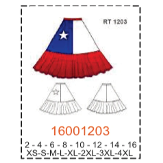 MOLDE TRAJES TIPICOS MUJER 1