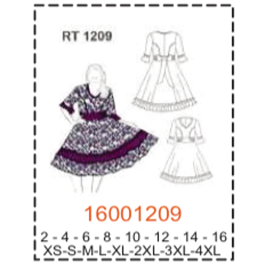 MOLDE TRAJES TIPICOS MUJER 1