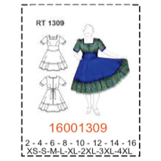 MOLDE TRAJES TIPICOS MUJER 1
