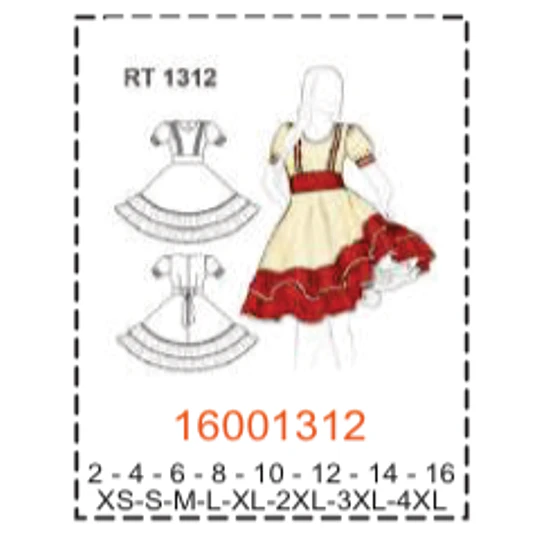 MOLDE TRAJES TIPICOS MUJER 1