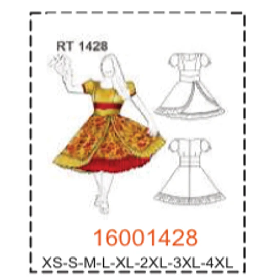 MOLDE TRAJES TIPICOS MUJER 1