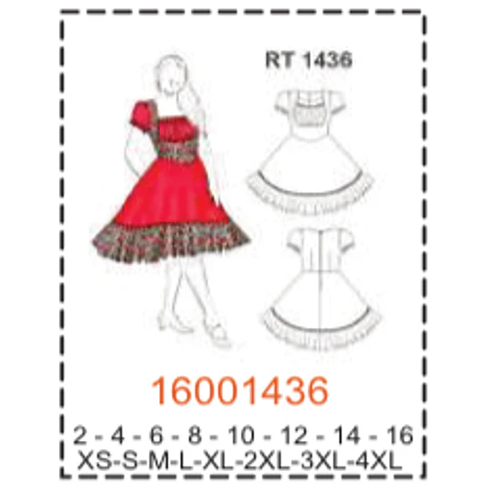 MOLDE TRAJES TIPICOS MUJER 1