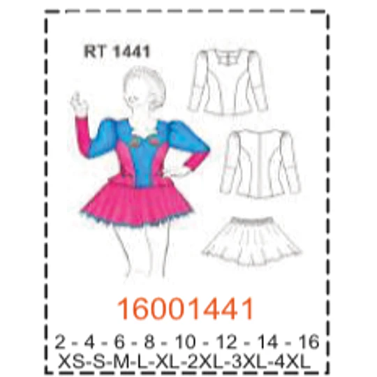 MOLDE TRAJES TIPICOS MUJER 1