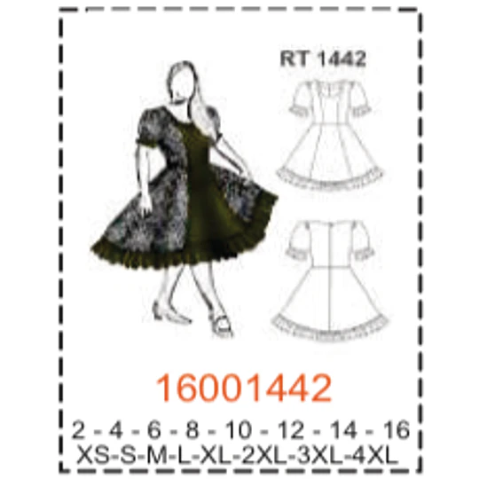 MOLDE TRAJES TIPICOS MUJER 1
