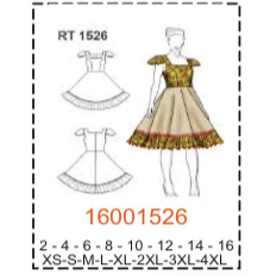 MOLDE TRAJES TIPICOS MUJER 1
