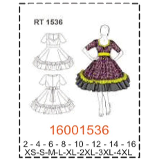 MOLDE TRAJES TIPICOS MUJER 1