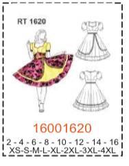 MOLDE TRAJES TIPICOS MUJER 2