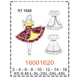 MOLDE TRAJES TIPICOS MUJER 2