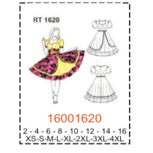 MOLDE TRAJES TIPICOS MUJER 2