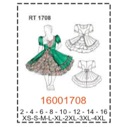 MOLDE TRAJES TIPICOS MUJER 2