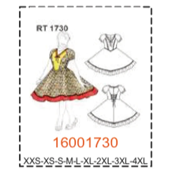 MOLDE TRAJES TIPICOS MUJER 2
