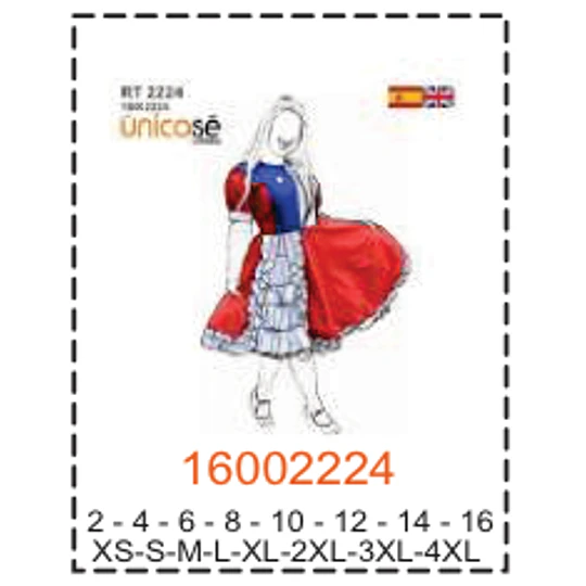 MOLDE TRAJES TIPICOS MUJER 2