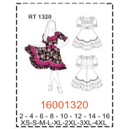 MOLDE TRAJES TIPICOS NIÑA - MUJER