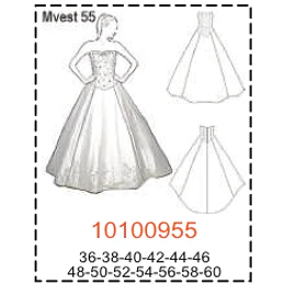 MOLDE VESTIDOS LARGOS - MUJER 