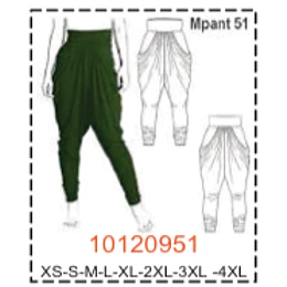 MOLDE PANTALONES MUJER - 2