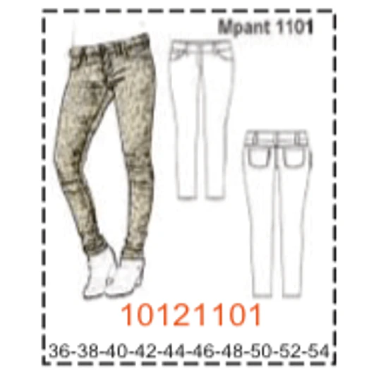 MOLDE PANTALONES MUJER - 2