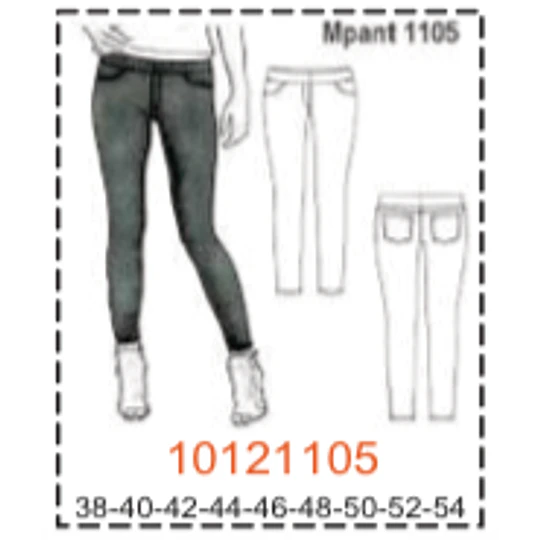 MOLDE PANTALONES MUJER - 2