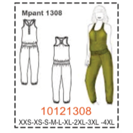 MOLDE PANTALONES MUJER - 3