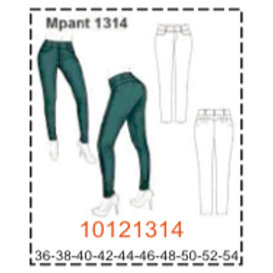 MOLDE PANTALONES MUJER - 3