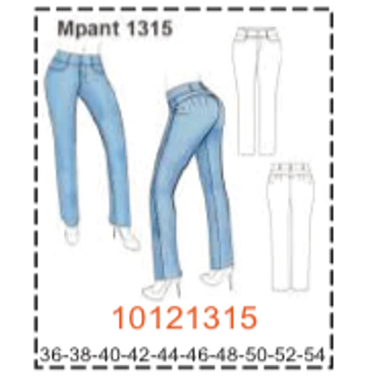 MOLDE PANTALONES MUJER - 3