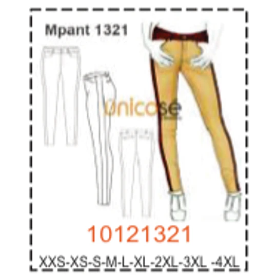 MOLDE PANTALONES MUJER - 3