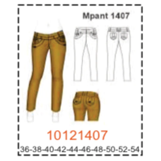MOLDE PANTALONES MUJER - 3