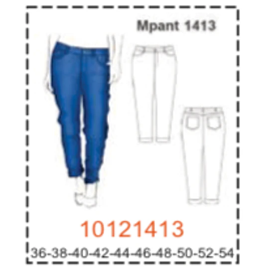 MOLDE PANTALONES MUJER - 3