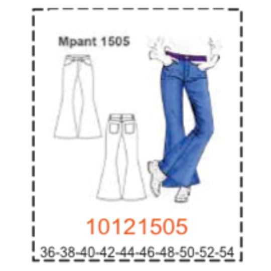 MOLDE PANTALONES MUJER - 3