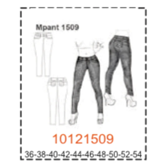 MOLDE PANTALONES MUJER - 3