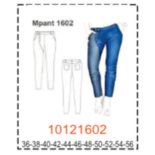 MOLDE PANTALONES MUJER - 4