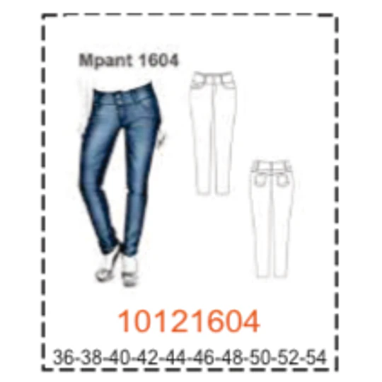 MOLDE PANTALONES MUJER - 4