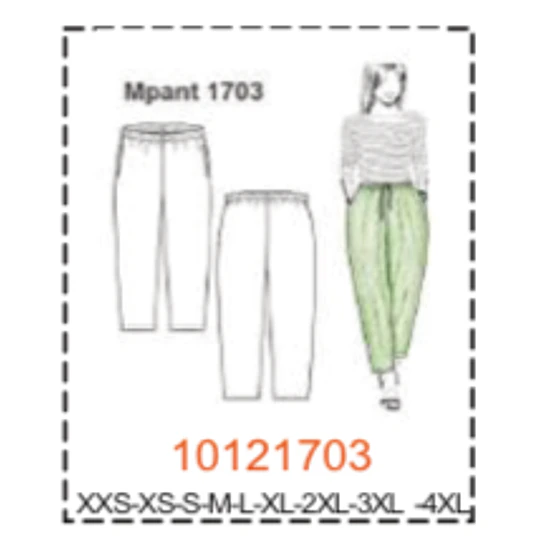 MOLDE PANTALONES MUJER - 4