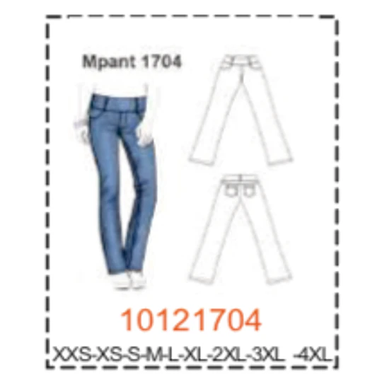 MOLDE PANTALONES MUJER - 4