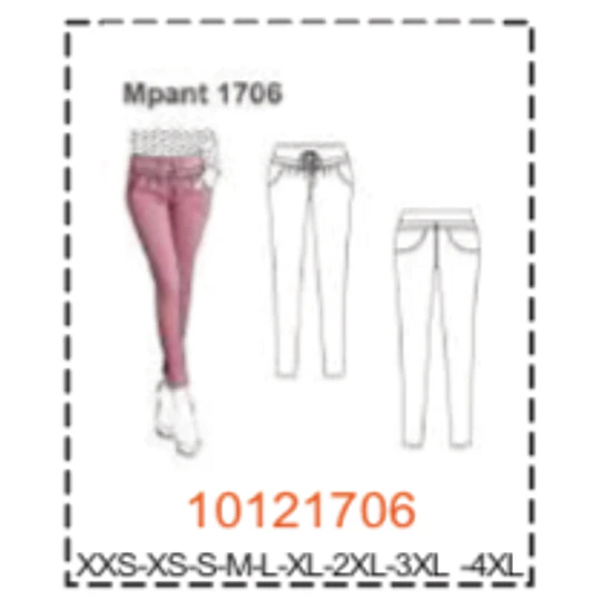 MOLDE PANTALONES MUJER - 4