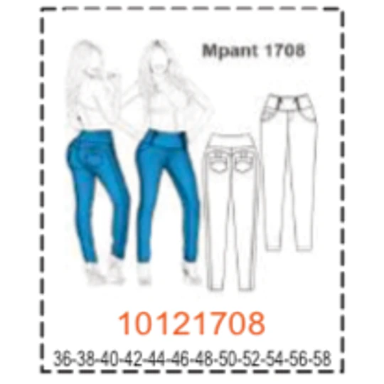 MOLDE PANTALONES MUJER - 4