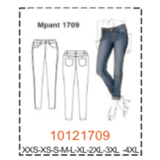 MOLDE PANTALONES MUJER - 4