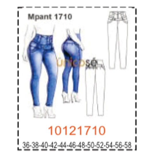MOLDE PANTALONES MUJER - 4