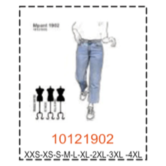 MOLDE PANTALONES MUJER - 4