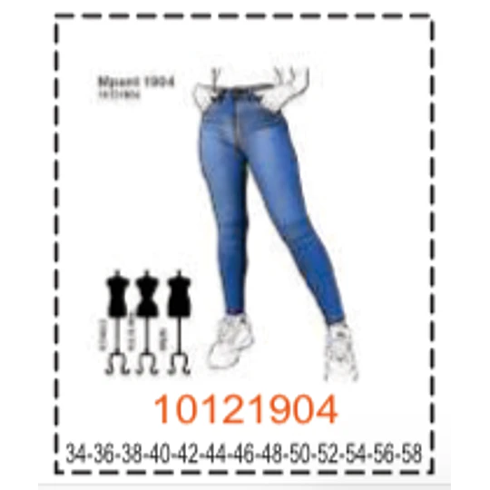 MOLDE PANTALONES MUJER - 4