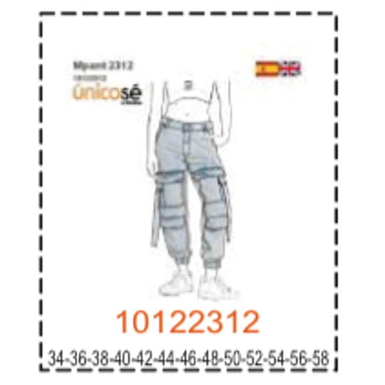 MOLDE PANTALONES MUJER - 5
