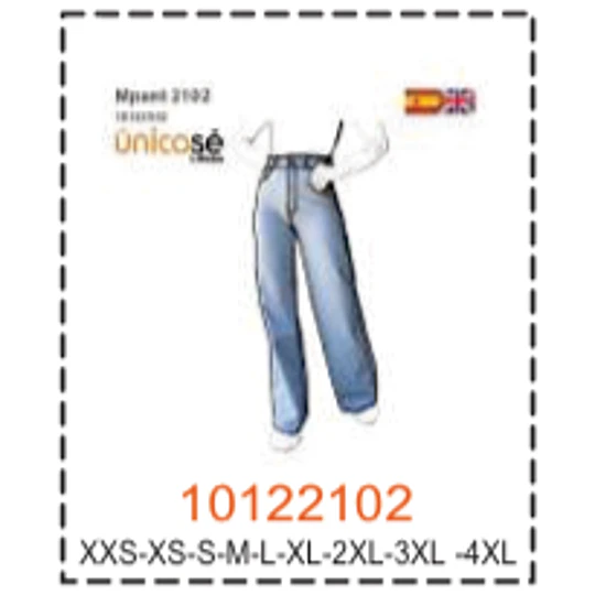 MOLDE PANTALONES MUJER - 4