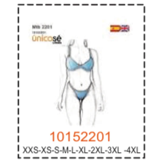 MOLDE TRAJE DE BAÑO MUJER- 2