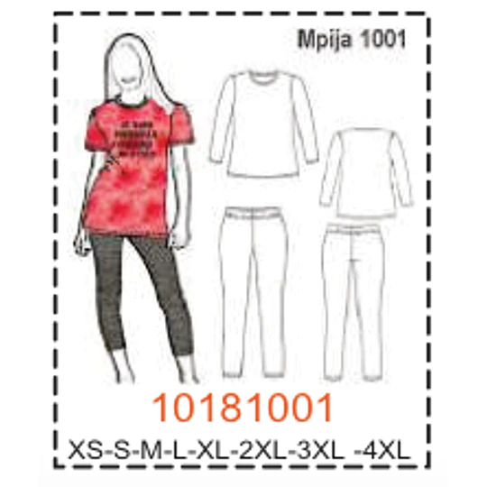 MOLDE PIJAMA MUJER 1