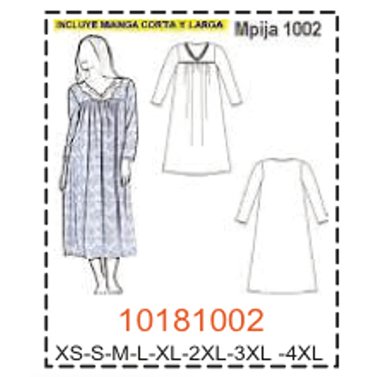 MOLDE PIJAMA MUJER 1