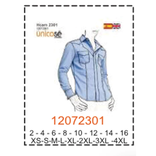 MOLDE CAMISAS HOMBRE 2