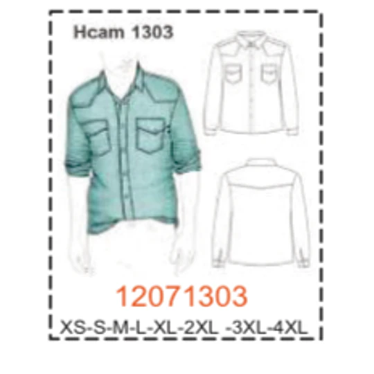 MOLDE CAMISAS HOMBRE 1