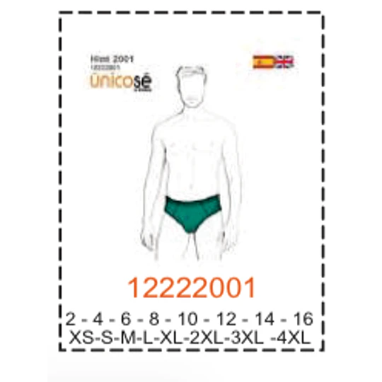 MOLDE ROPA INTERIOR HOMBRE 