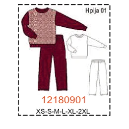 MOLDE PIJAMAS HOMBRE 