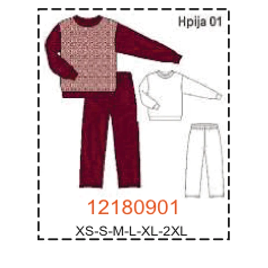 MOLDE PIJAMAS HOMBRE 