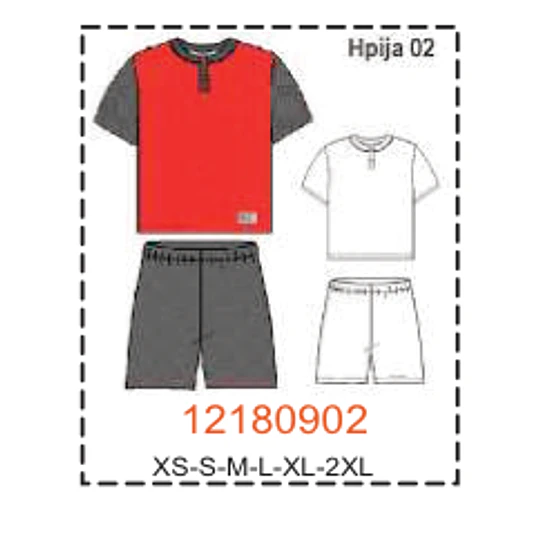 MOLDE PIJAMAS HOMBRE 